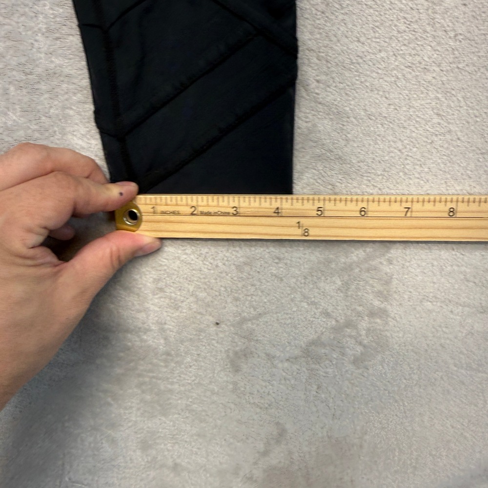 Lilly Pulitzer Pants Women's XS Luxletic Leggings Black Mesh Lattice Pocket Yoga - Picture 9 of 12